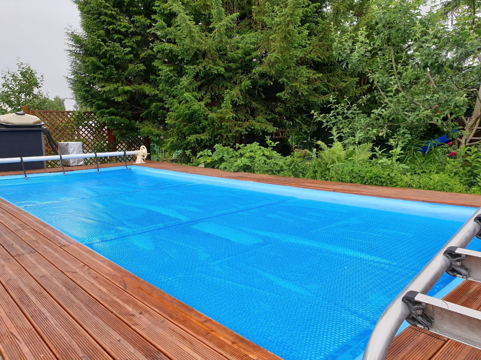 bois terrasse piscine