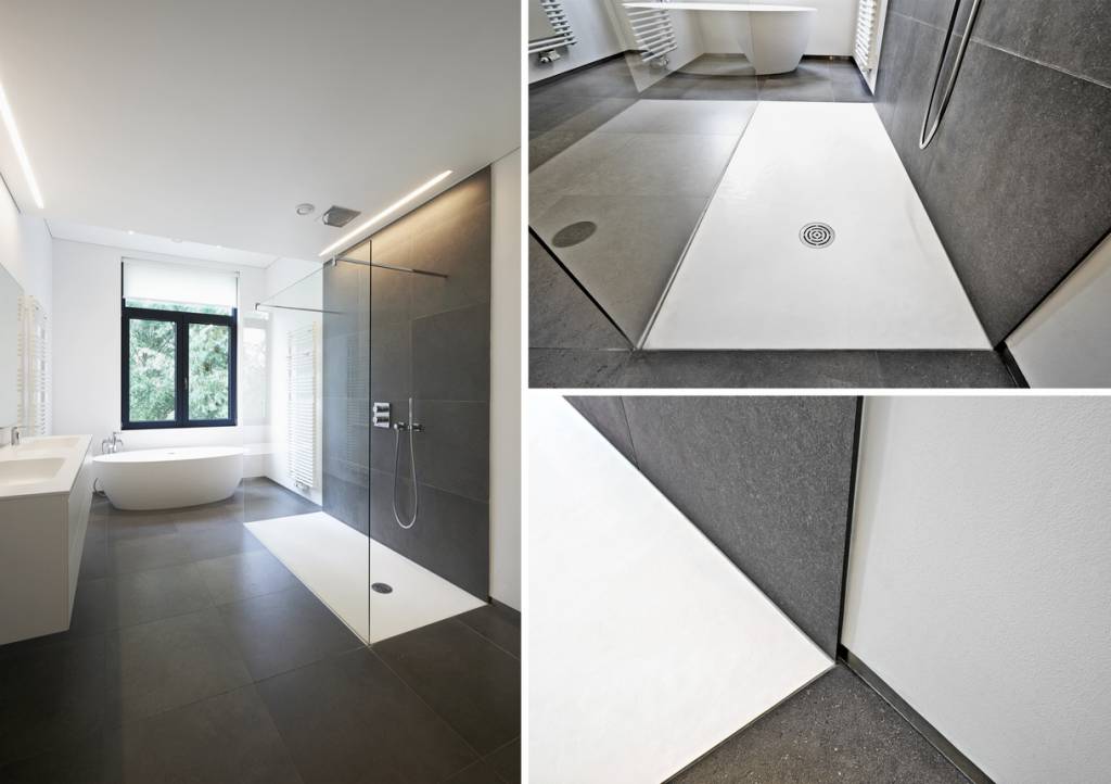 le Corian dans une salle de bain