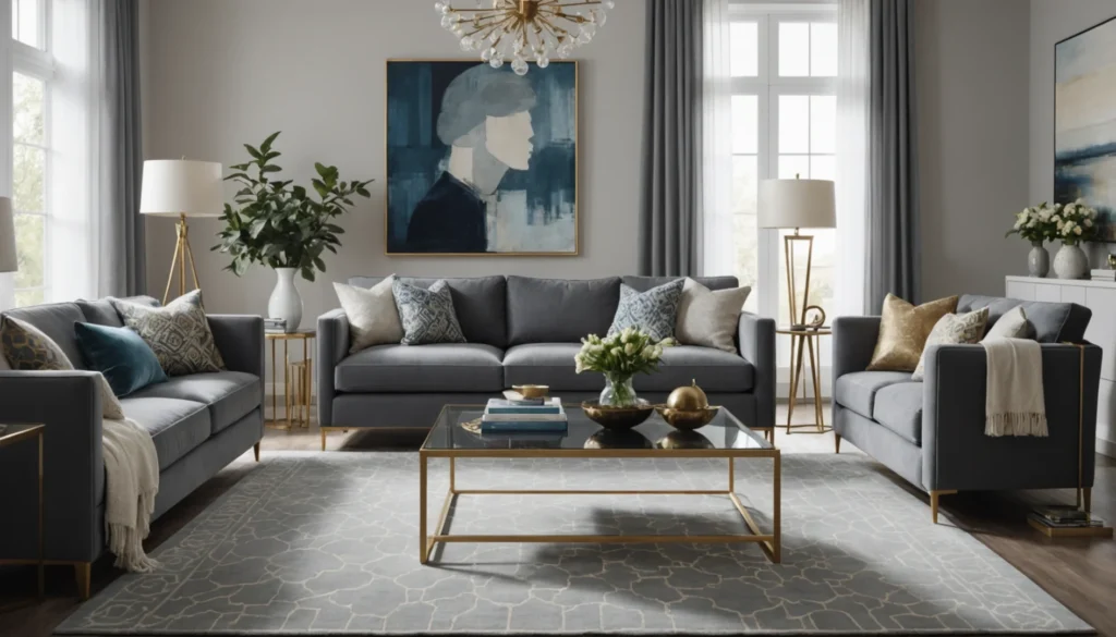 quel tapis pour canapé gris