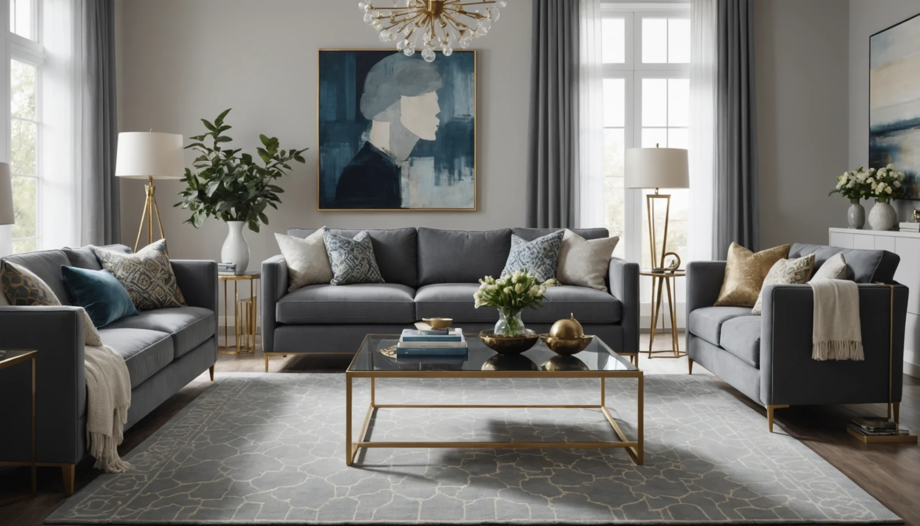 quel tapis pour canapé gris