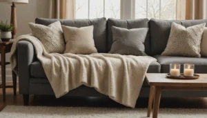 Plaid polaire : l’accessoire déco cocooning qui change l’ambiance d’un salon