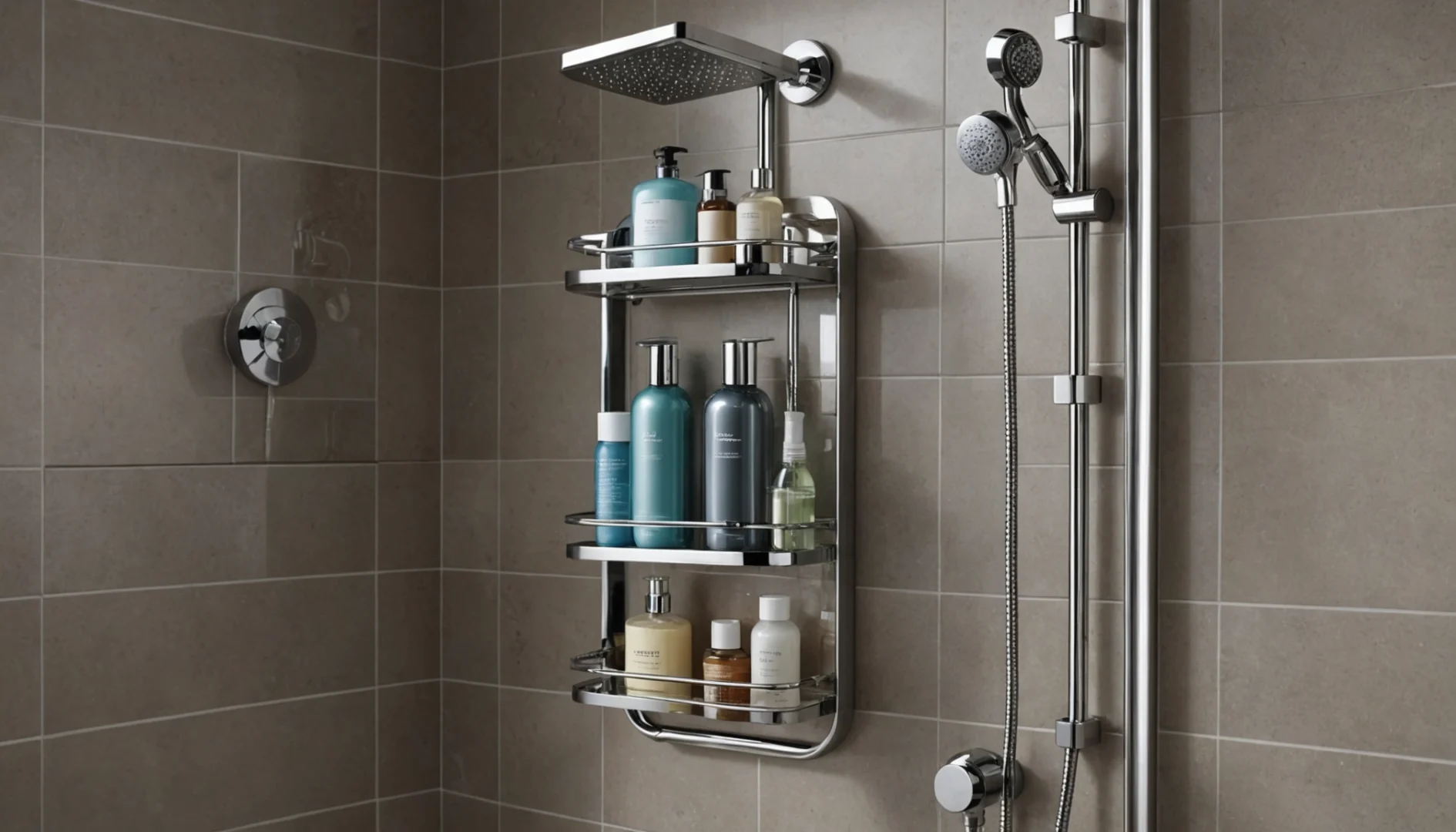 étagère douche sans perçage