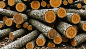 merule sur bois de chauffage