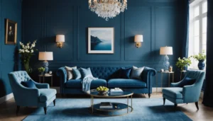 peinture bleue