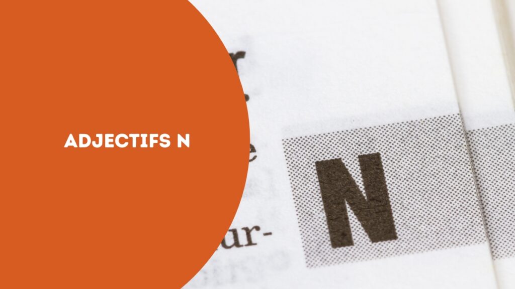 adjectifs n