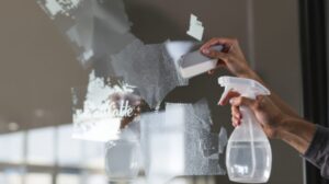 Comment retirer efficacement les autocollants et traces de colle sur vitres et vitrines