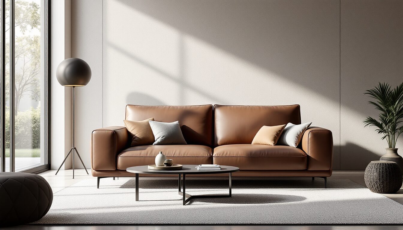 canapé convertible cuir