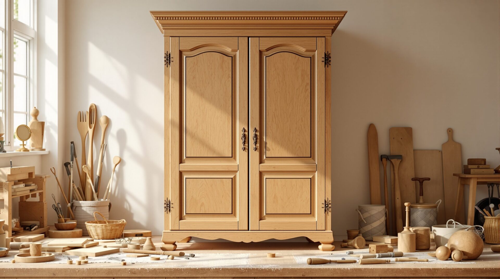 renovation armoire bois