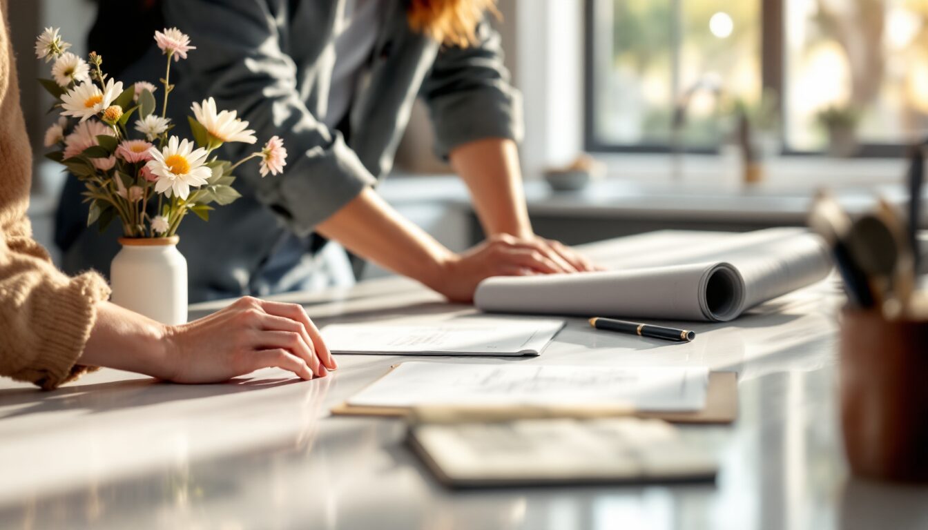 plan de travail sur mesure