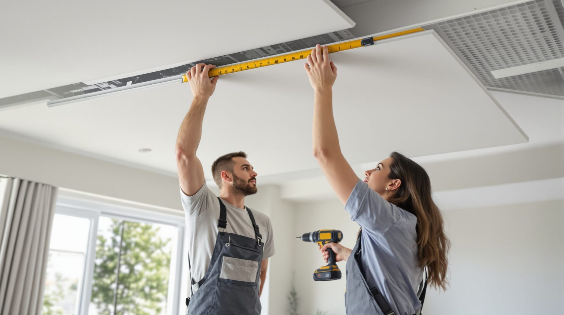 comment poser faux plafond