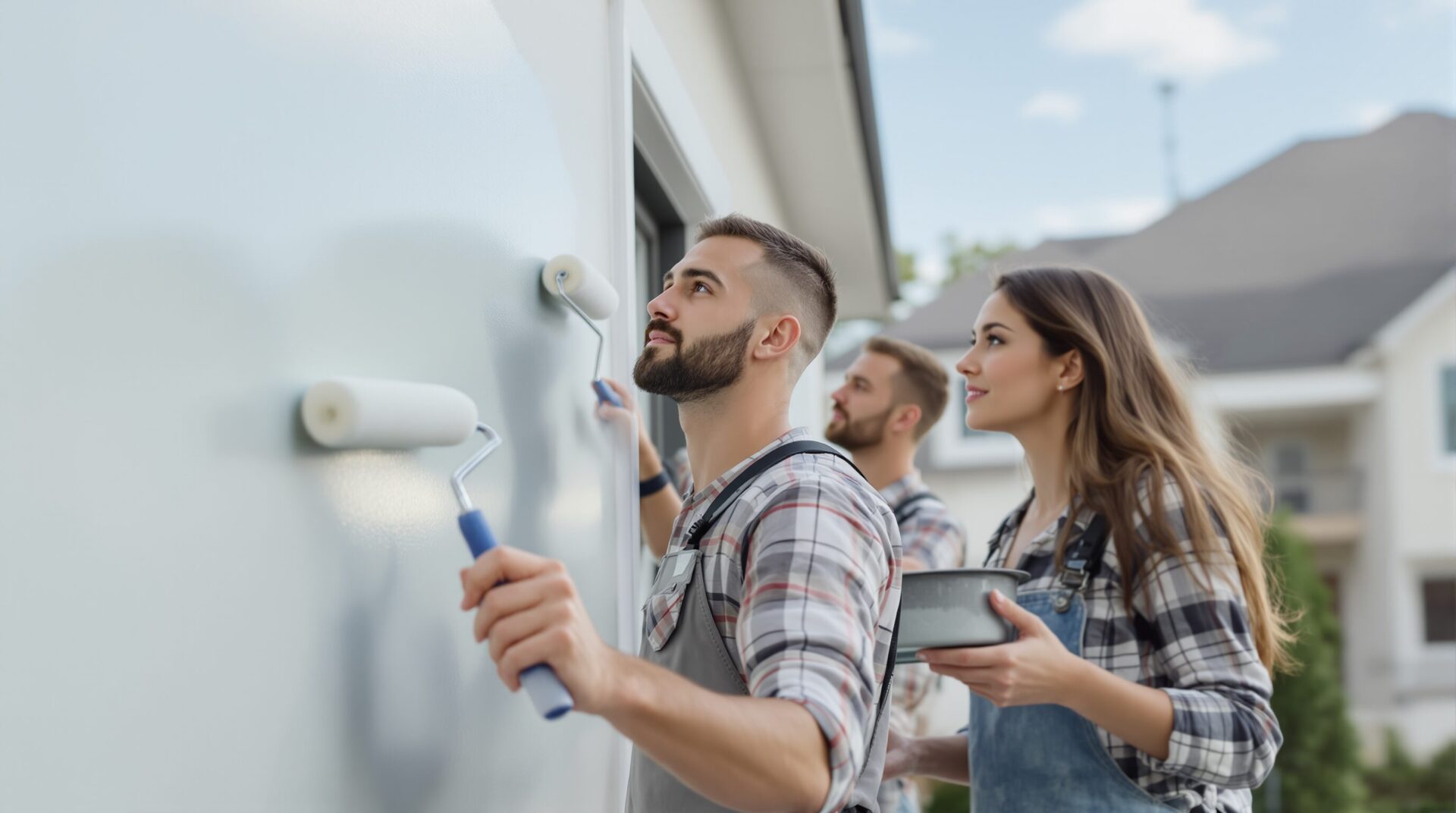 peindre une maison neuve