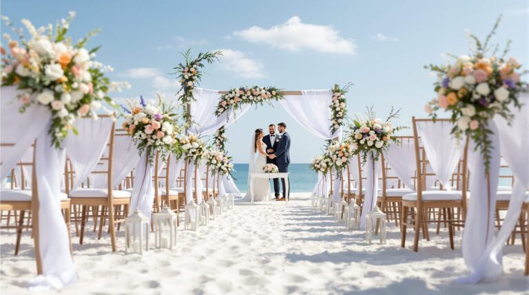 mariage plage decoration