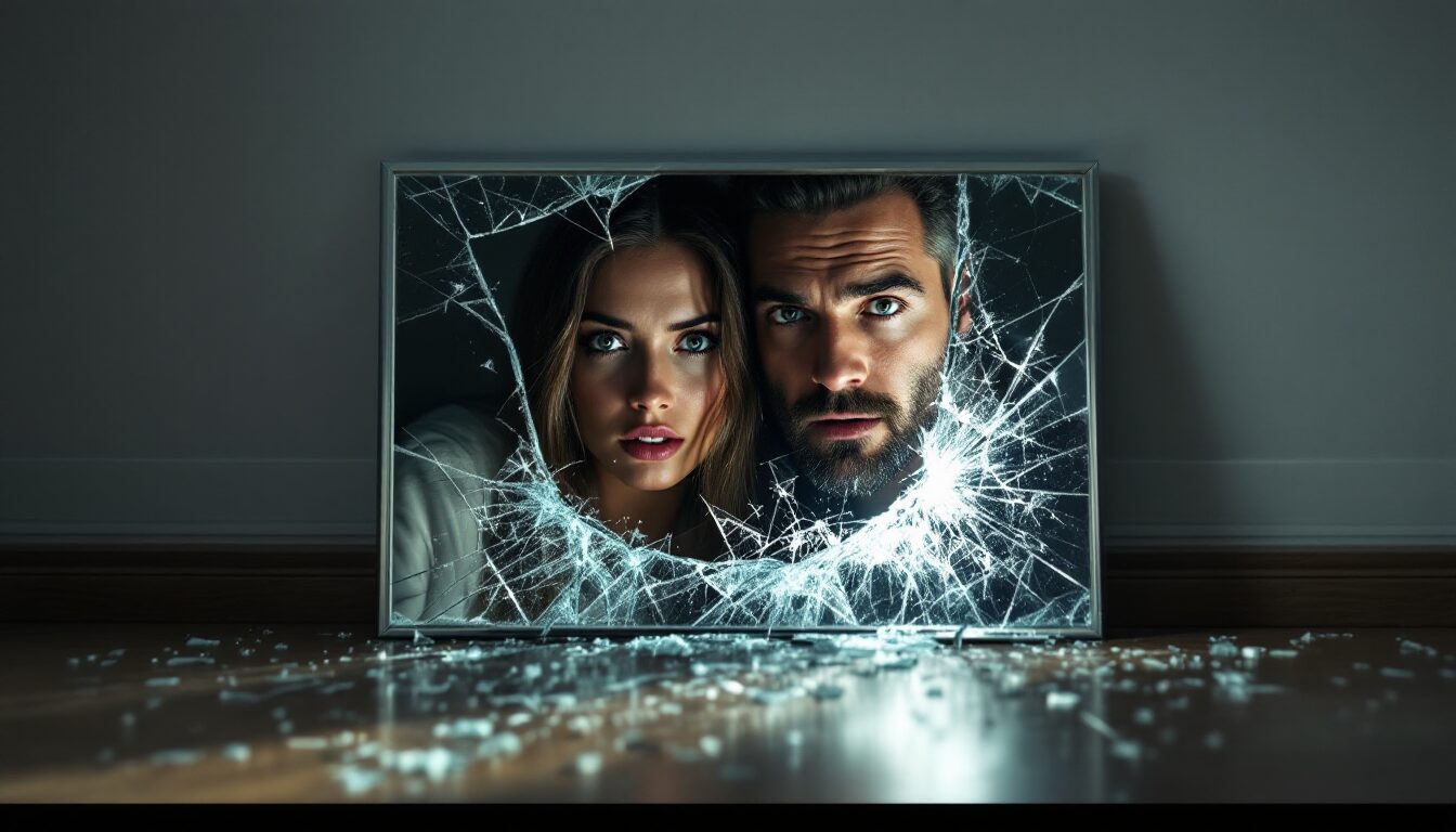 miroir cassé tout seul