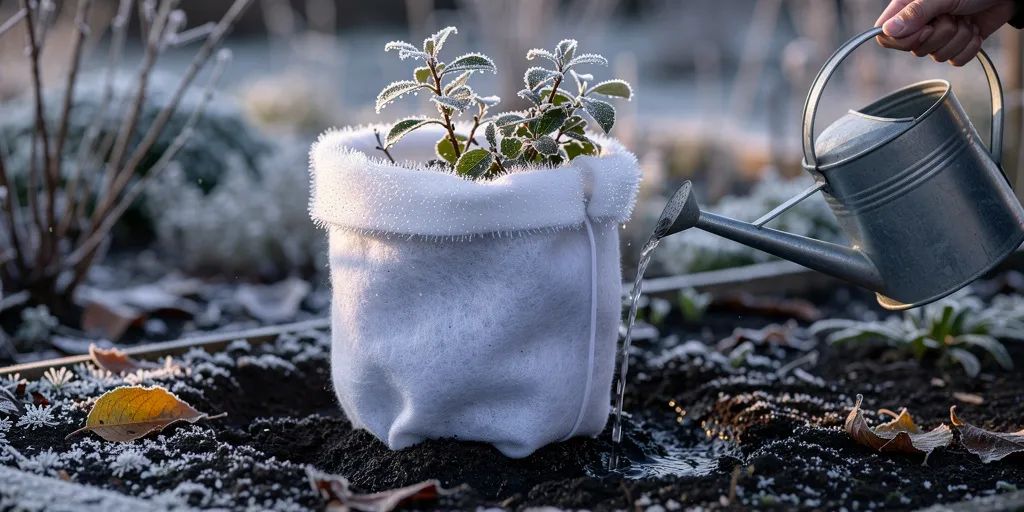 Arrosage sous voile d’hivernage : faut-il maintenir l’eau en hiver ?