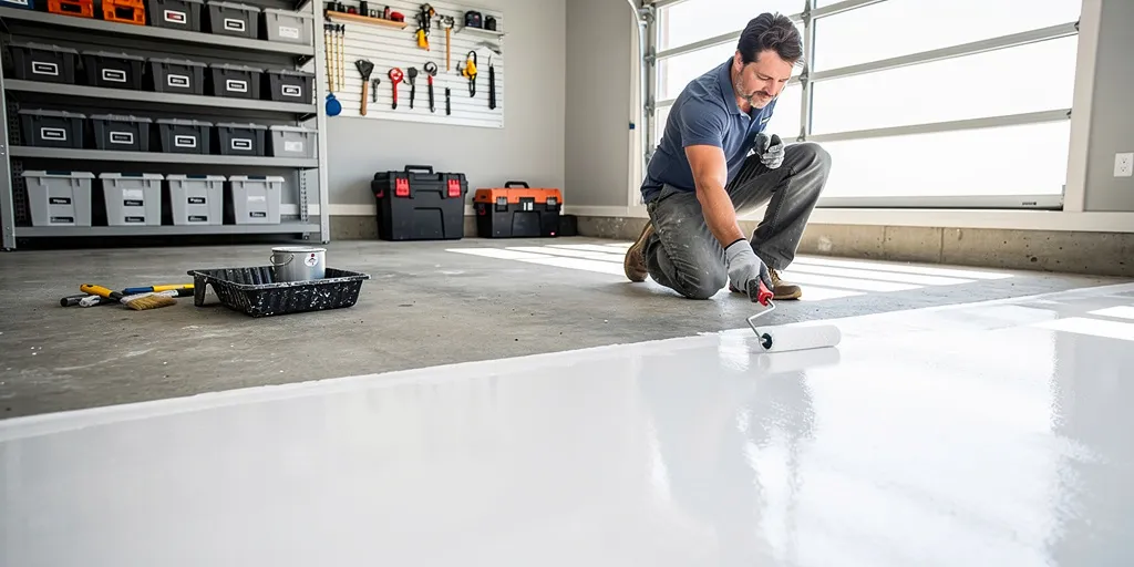 peindre beton garage