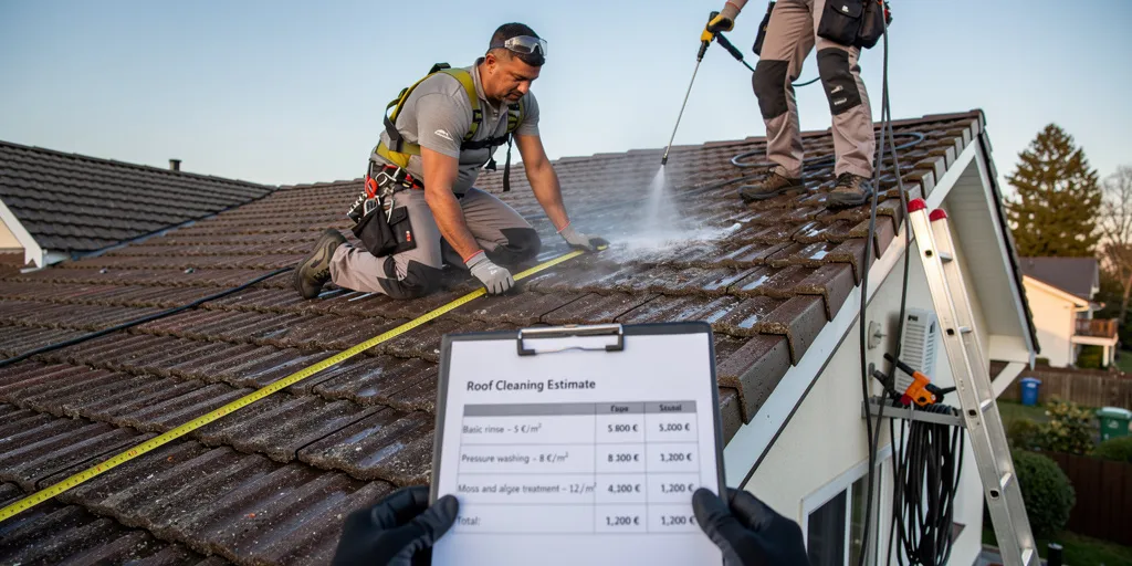 cout d'un nettoyage de toiture