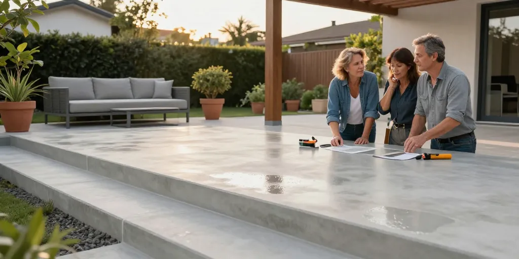 béton ciré extérieur avis