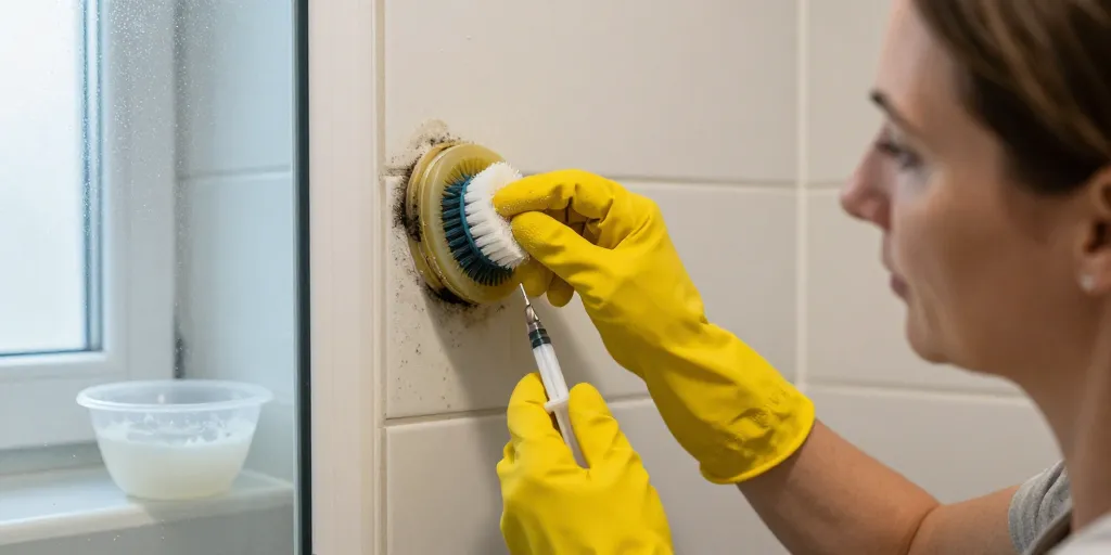 moisissures joint silicone