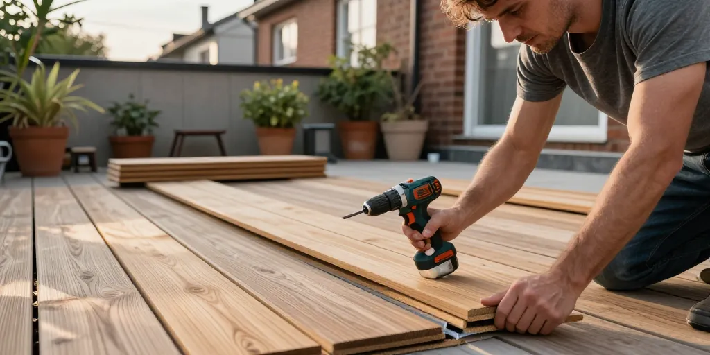 recouvrir une terrasse extérieure