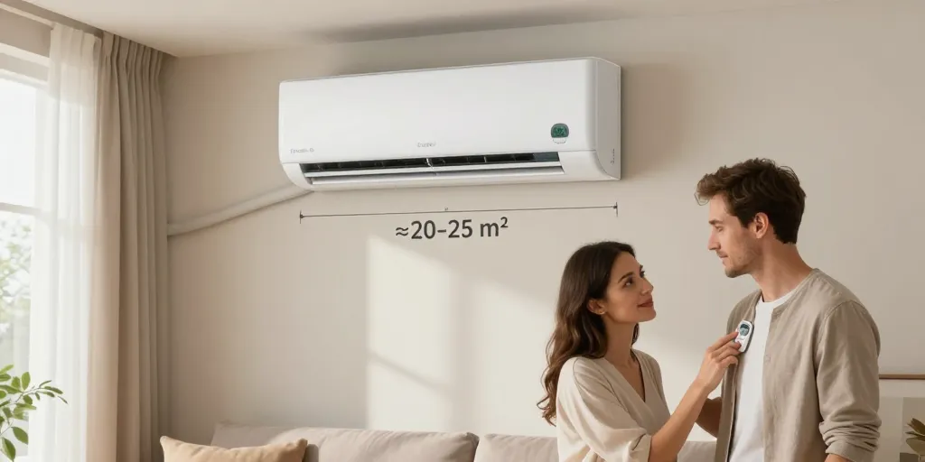 clim 2 5 kw combien de m2