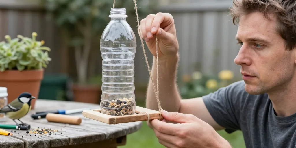 mangeoire oiseau fait maison