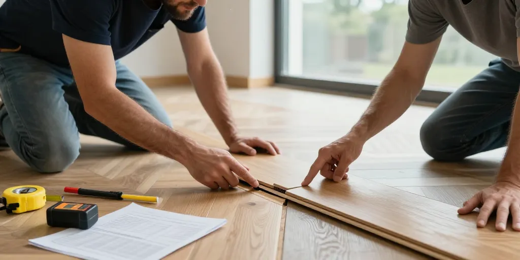 parquet qui se soulève à la pose