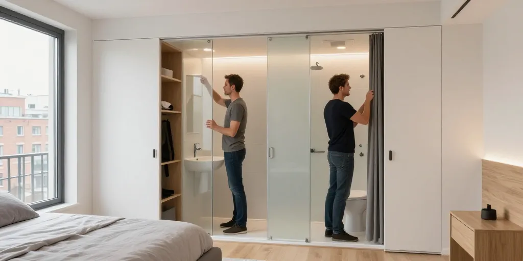 plan chambre avec salle d'eau