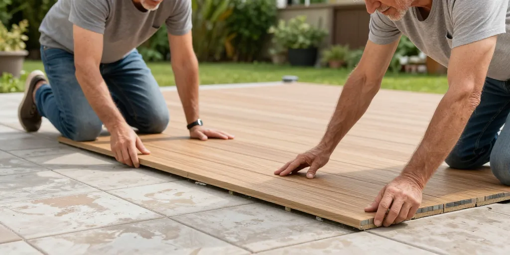 recouvrir carrelage terrasse