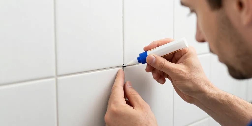 réparer micro fissure joint carrelage
